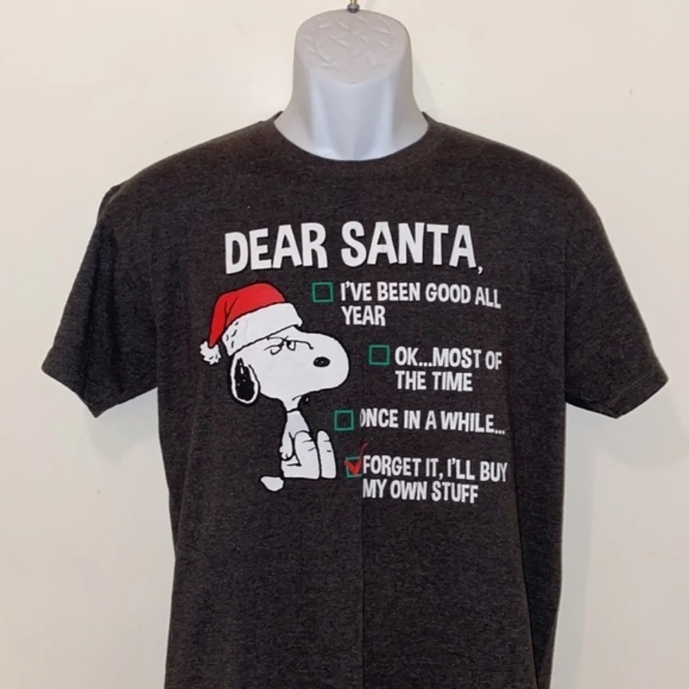 Unisex Youth Festive Peanuts/Snoopy “Dear Santa…” Graphic Tee